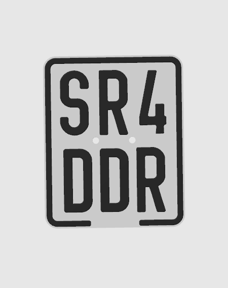SR4 DDR Schild